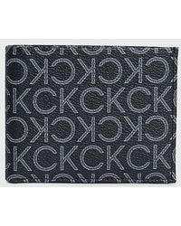 Calvin Klein - Schmales RFID-Portemonnaie mit Logo - Lyst