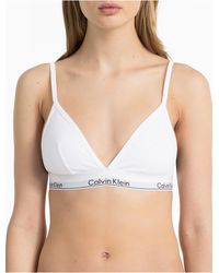 calvin klein grey triangle bra