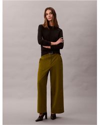 Calvin Klein - Calvin Klein Cropped Utility Pants - Lyst