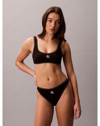 Calvin Klein - Thong Bikini Bottoms - Lyst