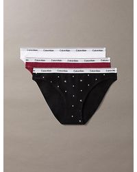 Calvin Klein - 3 Pack Bikini Briefs Icon Logo - Lyst