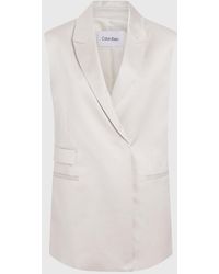 Calvin Klein - Relaxed Viscose Tailored Gilet - Lyst