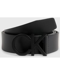 Calvin Klein - Leather Logo Belt - Lyst