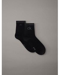 Calvin Klein - 2 Pack Soft Cotton Metallic Ankle Socks - Lyst