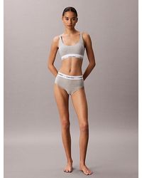 Calvin Klein - High Waisted Hipster Panty Icon Cotton Modal - Lyst
