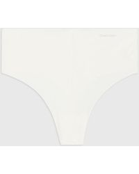 Calvin Klein - High Waisted Thong - Invisibles - Lyst