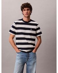 Calvin Klein - Jeans Cotton Stretch Stripe T-Shirt - Lyst