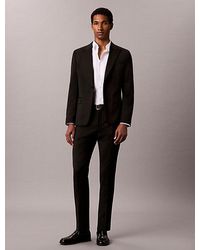 Calvin Klein - Slim Wool Tuxedo Trousers - Lyst