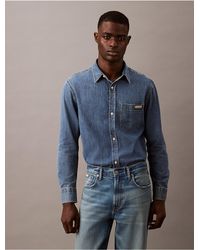 Calvin Klein - Calvin Klein Classic Denim Button-Down Shirt - Lyst