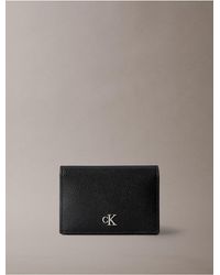 Calvin Klein - Minimal Monogram Flap Card Case - Lyst