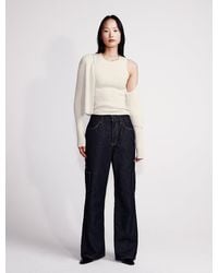 Calvin Klein - High Rise Wide Leg Jeans - Lyst