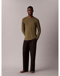 Calvin Klein - Henley Pyjama Top Ultra Soft Modal - Lyst