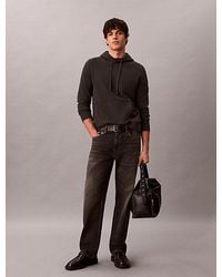 Calvin Klein - Jeans Cotton Terry Badge Hoodie - Lyst