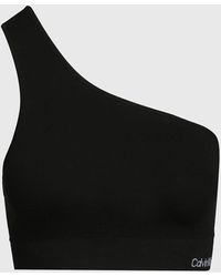 Calvin Klein - One Shoulder Bikini Top - Ck Meta Essentials - Lyst