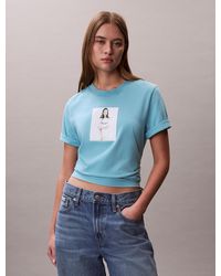 Calvin Klein - Kate Moss Obsession Small Graphic T-Shirt - Lyst