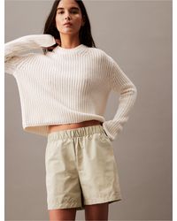 Calvin Klein - Tech Cotton Blend Pull-on Shorts - Lyst