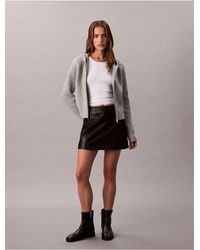 Calvin Klein - Ribbed Raglan Sleeve Hoodie - Lyst