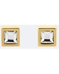 Calvin Klein - Jeans Essential Links Crystal Stud Earrings - Lyst