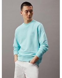 Calvin Klein - Sweatshirt Met Embleem Van Badstofkatoen - Lyst