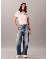 Calvin Klein - Jeans Boxy Script Logo T-Shirt - Lyst