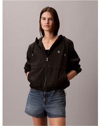 Calvin Klein - Calvin Klein Nylon Relaxed Windbreaker Jacket - Lyst