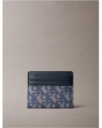 Calvin Klein - Allover Monogram Card Case - Lyst