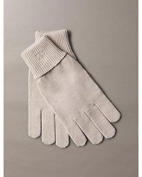 Calvin Klein - Knit Signature Logo Touchscreen Gloves - Lyst