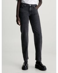 Calvin Klein - Low Rise Straight Jeans - Lyst