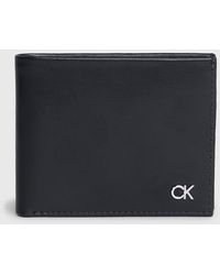 Calvin Klein - Portefeuille fin en cuir anti-RFID - Lyst