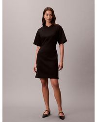 Calvin Klein - Smooth Stretch V-Neck Short Sleeve Dress - Lyst