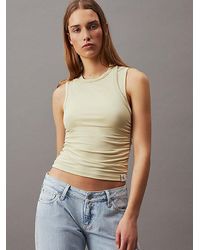 Calvin Klein - Camiseta de tirantes a capas de punto suave - Lyst