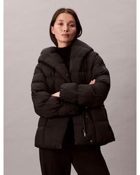 Calvin Klein - Shine Wrap Puffer Jacket - Lyst