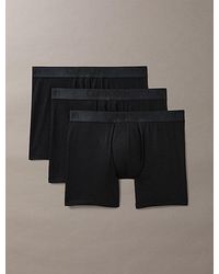 Calvin Klein - 3 Pack Boxer Briefs - Ck Black - Lyst