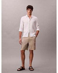 Calvin Klein - Jeans Comfort Cotton Cargo Shorts - Lyst