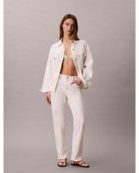 Calvin Klein - Jeans Belted Denim Jacket - Lyst