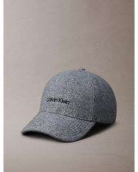 Calvin Klein - Felt Embroidered Logo Cap - Lyst