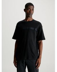 Calvin Klein - T-shirt Met Logo Tape - Lyst