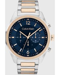 Calvin Klein - Orologio con Cronografo al Quarzo da uomo con cinturino in acciaio inossidabile bicolore - 25200265 - Lyst