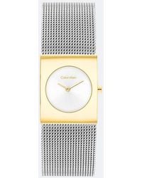 Calvin Klein - Ck Pulse Two-Tone Steel Bracelet Watch - Lyst