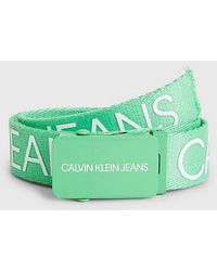 Calvin Klein - Cintur�n infantil de lona con logo - Lyst