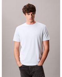 Calvin Klein - T-Shirt En Coton Pima - Lyst