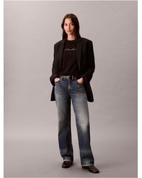 Calvin Klein - Calvin Klein Glitter Script Logo Graphic Slim T-Shirt - Lyst