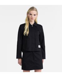 Calvin Klein Kort Canvas Jack - Zwart