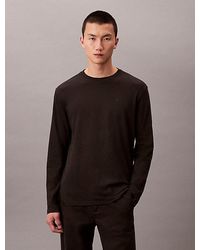 Calvin Klein - Supima Cotton Interlock Long Sleeve Tee - Lyst