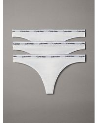 Calvin Klein - 3 Pack Thongs Icon Logo - Lyst