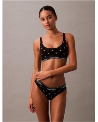 Calvin Klein - Icon Cotton Modal Lightly Lined Scoopneck Bralette - Lyst
