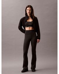 Calvin Klein - Leggings Da Palestra A Zampa A Vita Alta Ad Asciugatura Rapida - Lyst