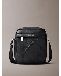 Calvin Klein - Embossed Emblem Logo Reporter Bag - Lyst