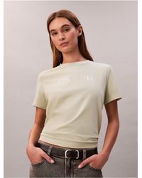 Calvin Klein - Calvin Klein Foil Logo Slim T-Shirt - Lyst