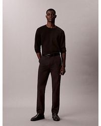 Calvin Klein - Slim Sateen Chino Trousers - Lyst